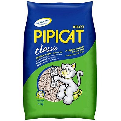 Areia Pipicat Classic Granulado Sanitário 4kg