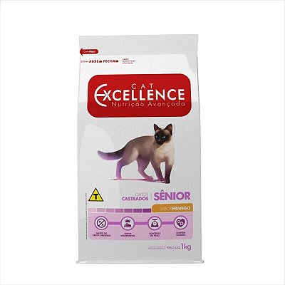 Ração para Gatos Cat Excellence Castrados Senior