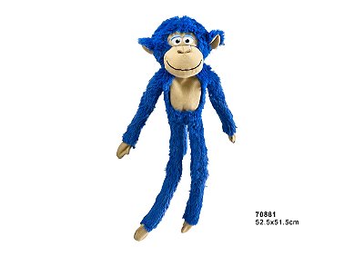 Brinquedo para Cães Chalesco Long Plush Macaco Azul