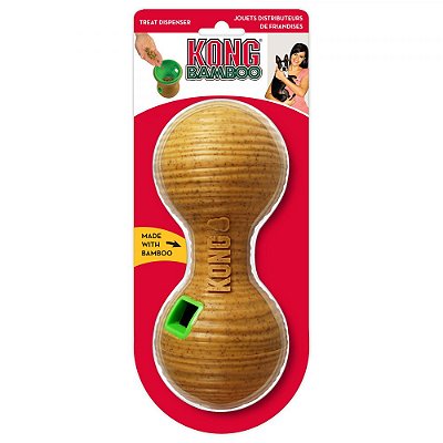 Brinquedo para Cães Kong Bamboo Feeder Dumbbell Medium (PTB22)