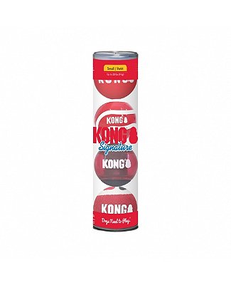 Brinquedo para Cães Kong Signature Balls Small 4 unidades (SKM3)