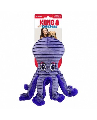 Brinquedo para Cães Kong Cuteseas Rufflez Octopus Medium (RLR22)