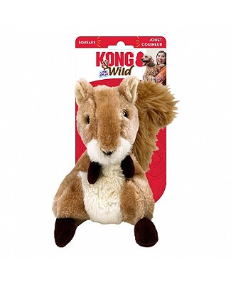 Brinquedo para Cães Kong Wild Low Stuff Squirrel Medium (WILS26)