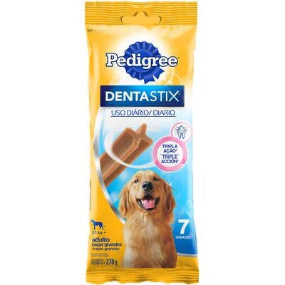 Petisco para Cães Pedigree Dentastix Raças Grandes 270g 7unidades