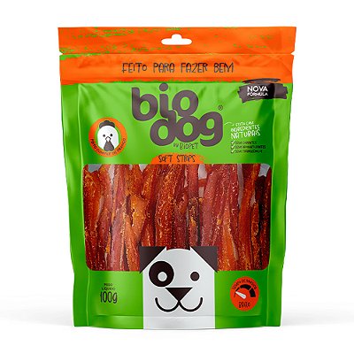 Petisco para Cães Biodog Gourmet Soft Strips 100g