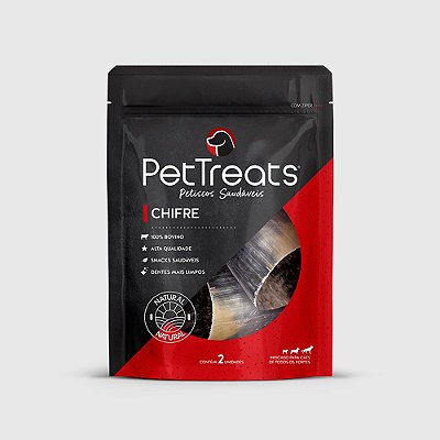 Petisco para Cães Pet Treats Chifre Bovino 2 unidades