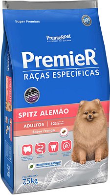 Ração para Cães Premier Raças Específicas Adulto Spitz Alemão Sabor Frango