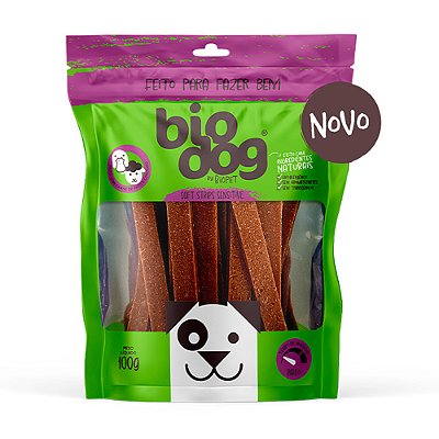Petisco para Cães Biodog Gourmet Soft Strips Sensitive Pato e Cordeiro 100g