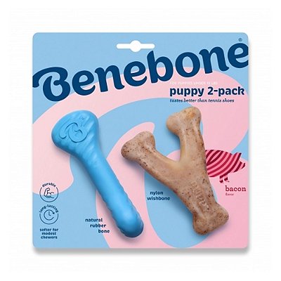 Brinquedo para Cães Benebone Puppy 2-pack para Filhotes