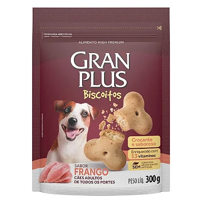 Biscoito para Cães Adultos Granplus Frango 300g