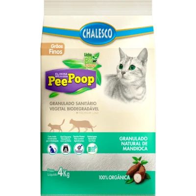 Granulado Sanitário Chalesco Peepoop Mandioca Fino 4kg