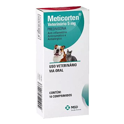 MSD Meticorten 5 mg com 10 Comprimidos