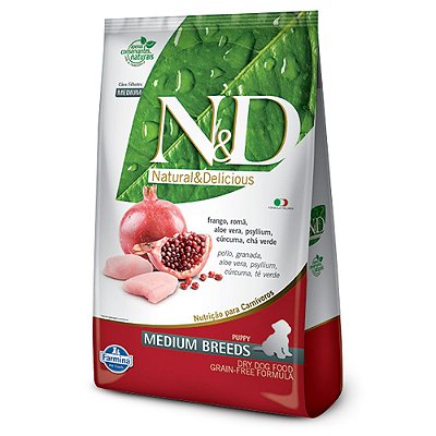 Ração para Cães N&D Prime Cães Filhotes Medium Frango