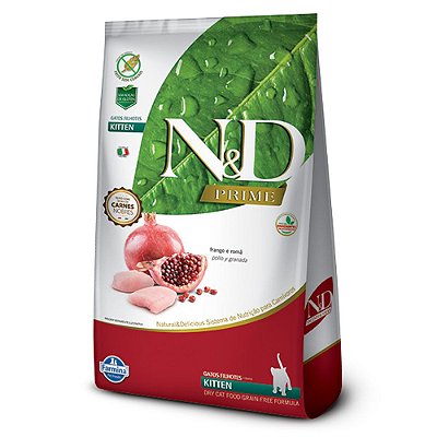 Ração para Gatos N&D Prime Gatos Filhotes Frango