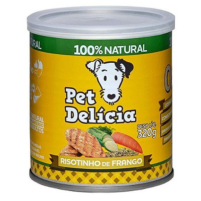 Ração Úmida para Cães Pet Delícia Risotinho de Frango 320g