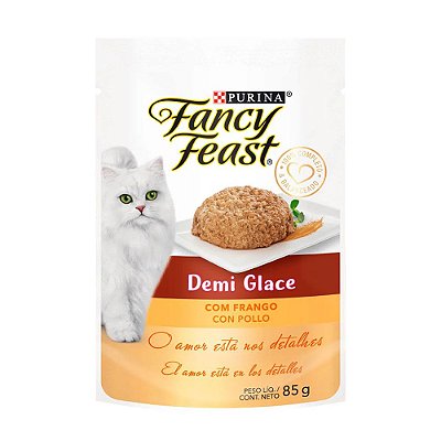 Ração Úmida Fancy Feast Demi Glace Frango 85g