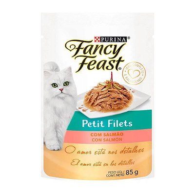 Ração Úmida Fancy Feast Petit Filets Salmão 85g