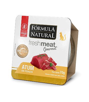 Alimento Úmido Fórmula Natural Gatos Fresh Meat Gourmet Atum 70g