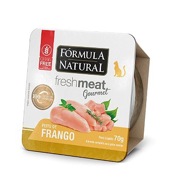 Alimento Úmido Fórmula Natural Gatos Fresh Meat Gourmet Frango 70g