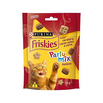 Friskies Party Mix Petiscos sabor Cordeiro e Carne 40g