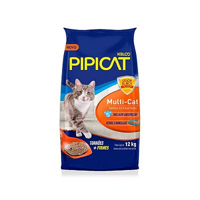 Areia Pipicat Multicat Granulado Sanitário 12kg