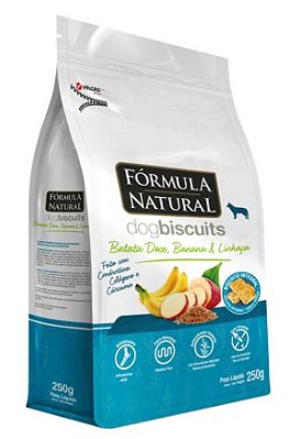 Biscoito para Cães Fórmula Natural Batata Doce, Banana e Linhaça 250g