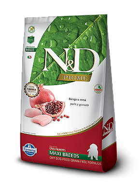Ração para Cães N&D Prime Cães Filhotes Maxi Frango 10,1kg