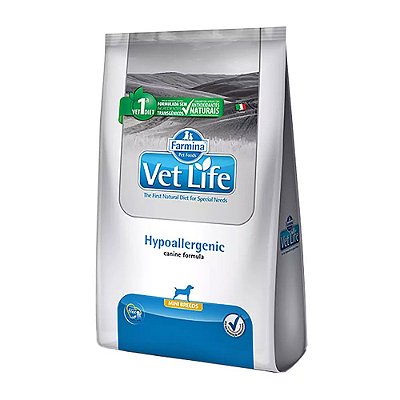 Ração para Cães Vet Life Hypoallergenic Raças Pequenas 10,1kg