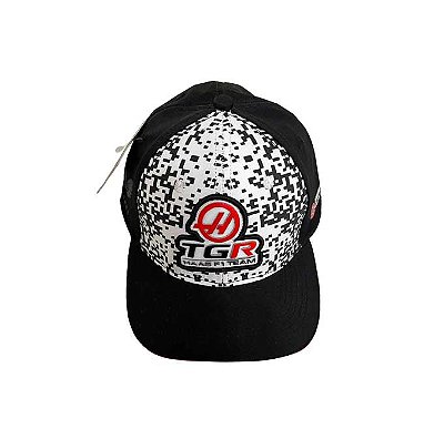Boné MoneyGram Haas F1 Team TGR - Preto e Branco