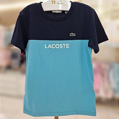 T-shirt Infantil  Marinho Azul Claro Lacoste - Tj528923