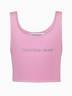 Blusa Cropped Cotton  Rosa Calvin Klein - 2210401