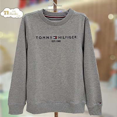 Moletom Essential Sweatshirt Tommy Hilfiger Cinza - 00212