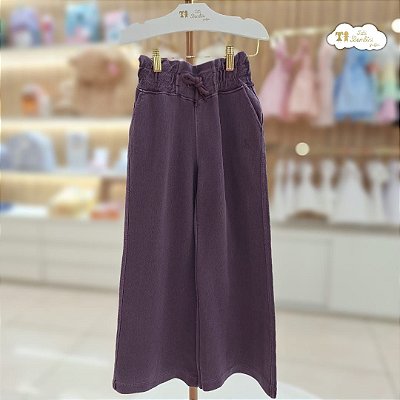 Calca Wide Berinjela Calvin Klein - 9730501