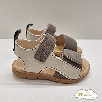 Calçado Basic Sandals Kids Sintetico BiBi Gelo/grafite