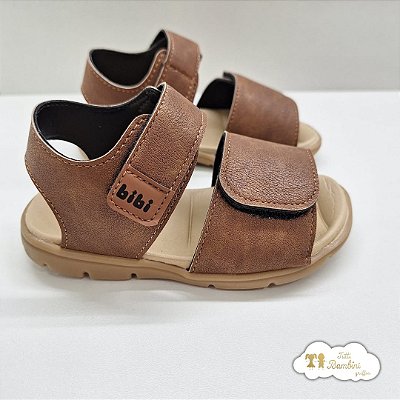 Calçado Basic Sandals Kids Sintetico Conhaque Bibi 1235017