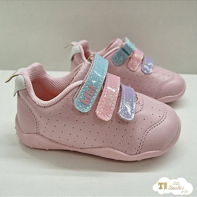 Tenis Fisioflex Originals Couro Sugar/lilac/iogurte/salinas 1215136