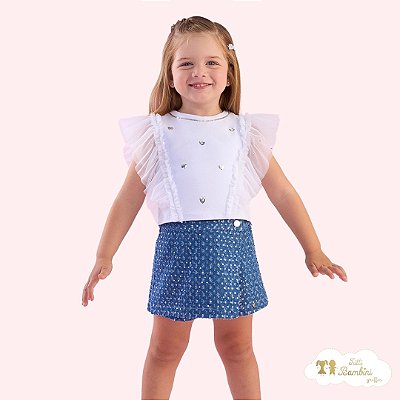 Conjunto Verao Branco Sarja Paete - 224/8025224