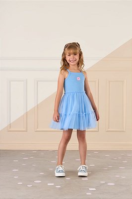 Vestido Tules Azul Mon Sucré - 25344