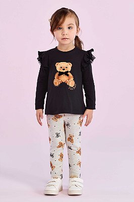 Conjunto Cute Bear Ml Petit Cherie - 8026348