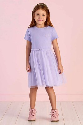 Vestido Litlle Cats Lilás Mon Sucre - 26040