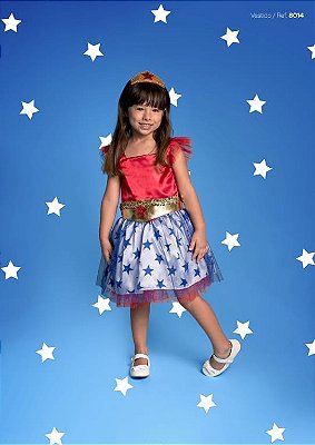 Vermelho-vestido Princesa Poderosa Douvelin-8014