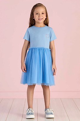 Vestido Litlle Cats Azul Mon Sucre - 26040