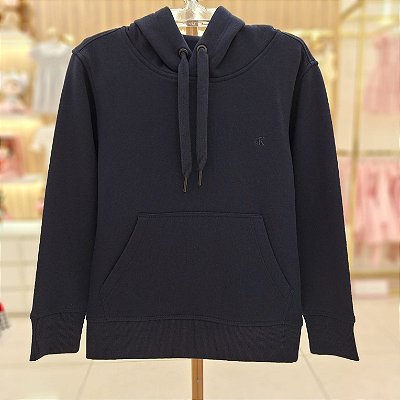 Casaco Boy Bordado-capuz Marinho Calvin Klein - Cj50j01cc346