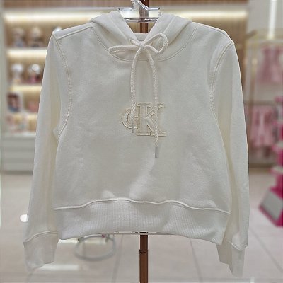 Casaco Girl Patch Off White Calvin Klein-3580111