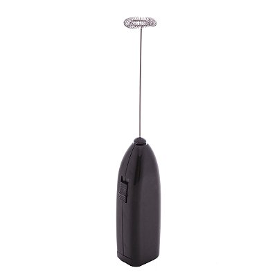 MINI MIXER ELETRICO P/BEBIDAS DE INOX E PLASTICO PRETO