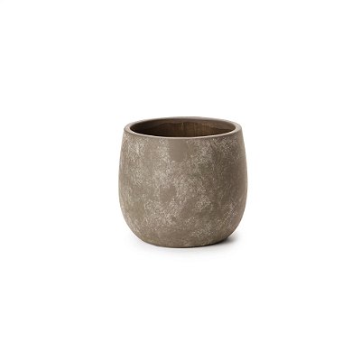 CACHEPOT EM CIMENTO PRETO MART - P