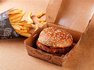 MADALENA BURGER LOVERS KRAFT - Pacote com 100 unidades