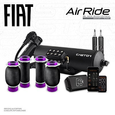 Kit Air Ride Black + Montado e Testado - 8mm | Fiat