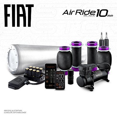 Kit Air Ride Black + FlatTank - 10mm | Fiat