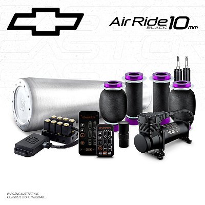 Kit Air Ride Black + FlatTank - 10mm | GM